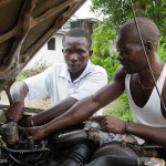 Alausine Thullah, 18, automechanic, Makeni, Sierra Leone.
Photo © Nile Sprague