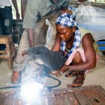 Aminata Conteh, 18, metal worker, Makeni, Sierra Leone.
Photo © Nile Sprague
