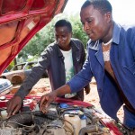 Agbogui Edoh, 25, automechanic training, Atakpame, Togo.
Photo © Nile Sprague