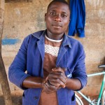 Agbogui Edoh, 25, automechanic training, Atakpame, Togo.
Photo © Nile Sprague