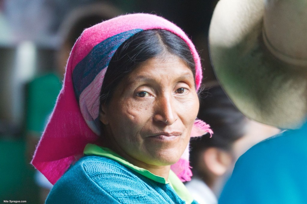 Woman in traditional clothing in the market of La Esperanza, Intibucá, Honduras. Woman in traditional clothing in the market of La Esperanza, Intibucá, Honduras.