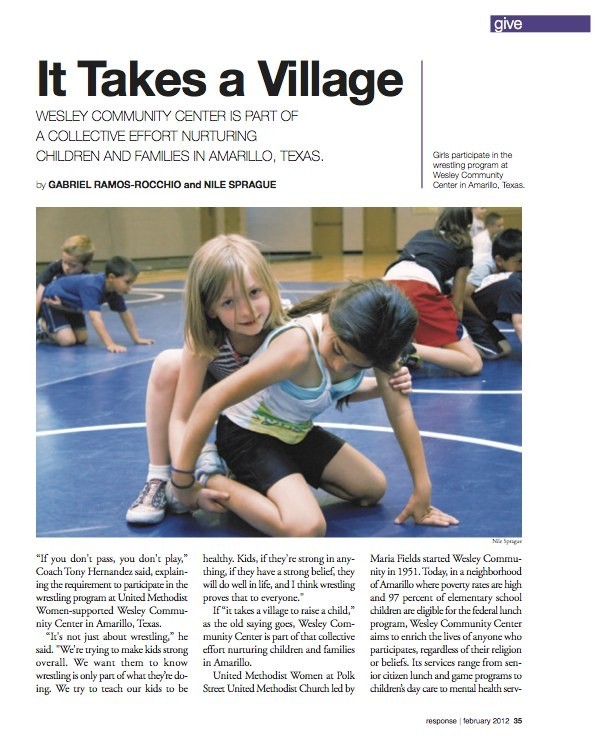 It Takes A Village, response magazine February 2012